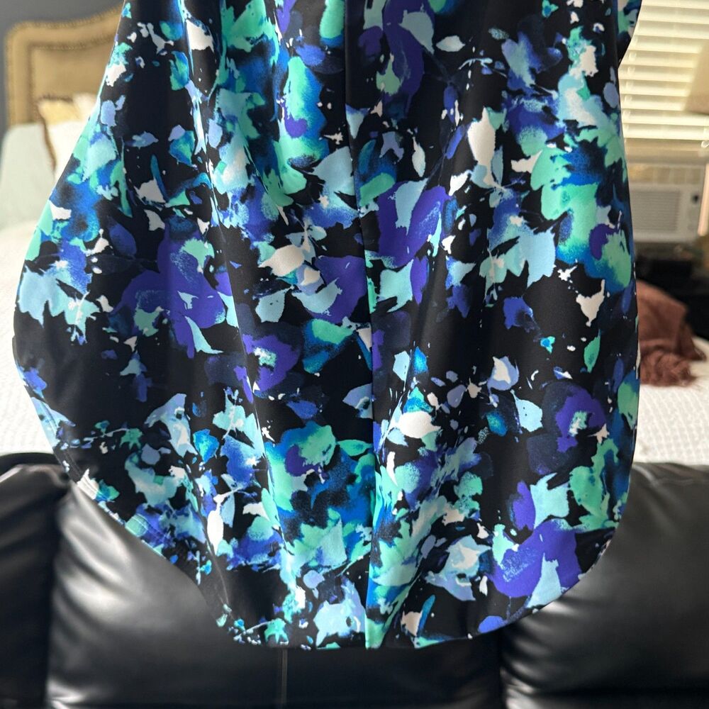 NWT Speedo Women's One Piece Swimsuit -Size Large UPF 50+ High neck keyhole blue - Picture 4 of 6